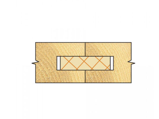 C152 x 1/4 TCT Bearing Guided Biscuit Jointer 4.0 x 37.2mm - Image 2