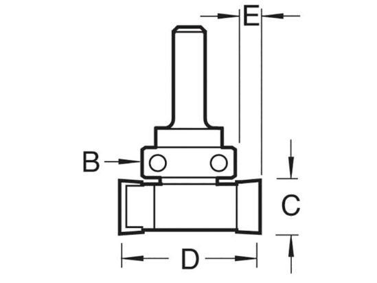 C209 x 1/4 TCT Intumescent Recessor 10 x 24mm - Image 2