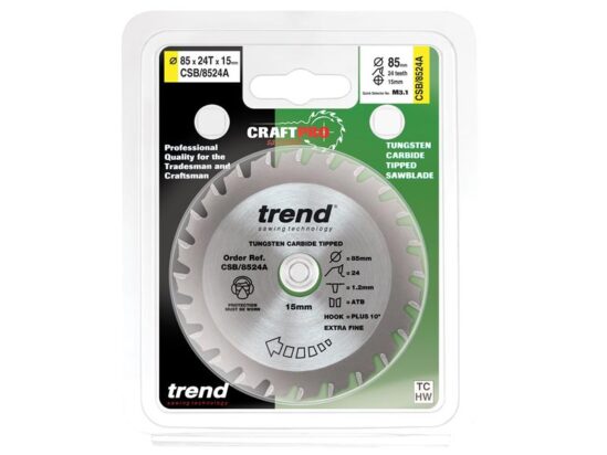 CraftPro Mini Saw Blade 85 x 15mm x 24T