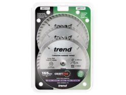 CraftPro Panel Trim Saw Blade 165 x 20mm x 48T (Pack 3)