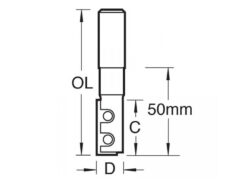 RT/11M x 1/2 TC Straight Blade Rota-Tip 12.7 x 89mm