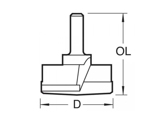 T421/35 x 1/4 TCT Hinge Sinking Bit 35mm Diameter - Image 2