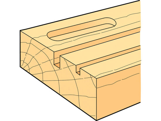 TR12 x 1/4 TCT Two Flute Cutter Long Shank 12 x 19mm - Image 2