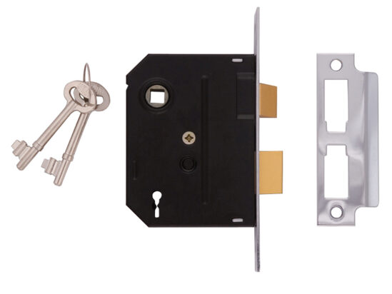 2295 2 Lever Mortice Sashlock Polished Brass 76mm 3in Visi