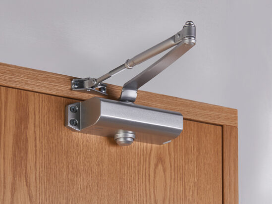 CE3F Fixed Size 3 Rack & Pinion Door Closer Silver