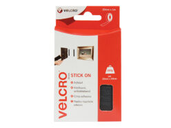 VELCRO® Brand Stick On Tape 20mm x 1m Black