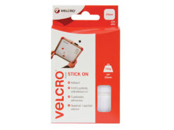 VELCRO® Brand Stick On Squares 25mm White (Pack 24)