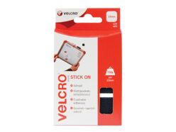 VELCRO® Brand Stick On Squares 25mm Black (Pack 24)