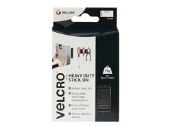 VELCRO® Brand Heavy-Duty Stick On Strips (2) 50 x 100mm Black