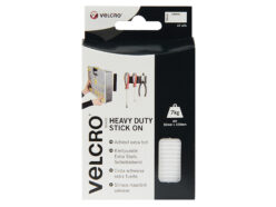 VELCRO® Brand Heavy-Duty Stick On Strips (2) 50 x100mm White