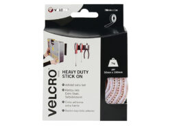 VELCRO® Brand Heavy-Duty Stick On Tape 50mm x 1m White