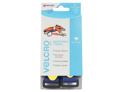 VELCRO® Brand Adjustable Straps (2) 25mm x 46cm Blue