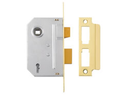 PM246 Internal 2 Lever Mortice Sashlock Polished Brass 80mm 3in