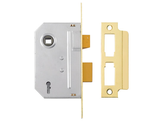 PM246 Internal 2 Lever Mortice Sashlock Polished Brass 80mm 3in