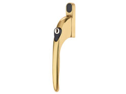 PVCu Window Handle Polished Brass Finish