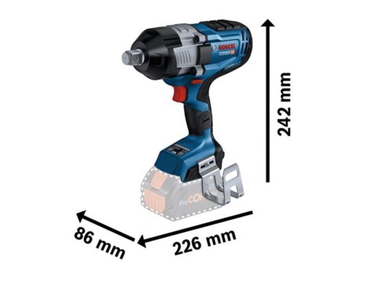 GDS 18V-1600 HC BITURBO Impact Wrench 18V Bare Unit - Image 2