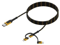 Reinforced Braided 3-in-1 Combo Cable 1.8m (6ft)