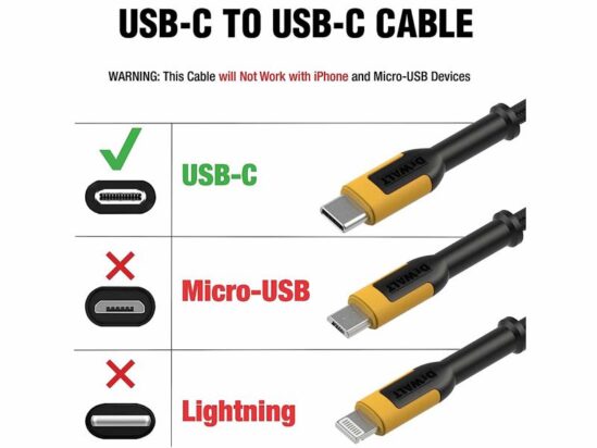 USB C to USB C Reinforced Charging Cable 1.2m (4ft) - Image 4