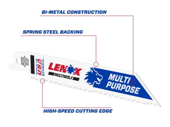 MultiWolf Wave Edge Reciprocating Saw Blade 152 x 19 x 0.9mm 10 TPI (Pack 25) - Image 4