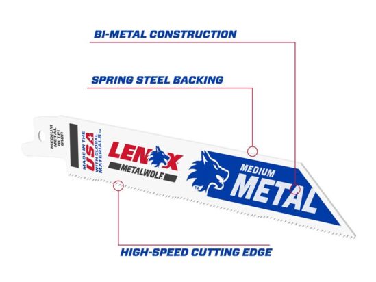 MetalWolf Wave Edge Reciprocating Saw Blade 152 x 19 x 0.9mm 10 TPI (Pack 25) - Image 4