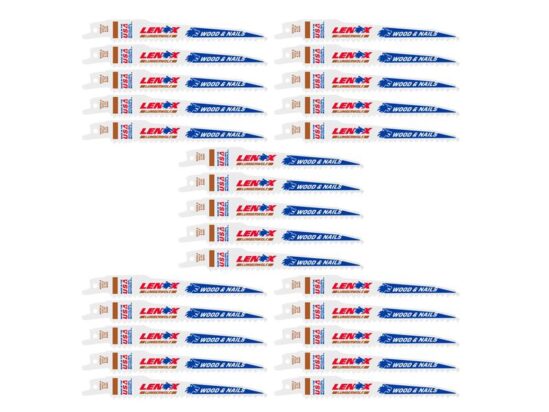 LumberWolf Reciprocating Saw Blade 152 x 19 x 1.3mm 6 TPI (25 Pack) - Image 2