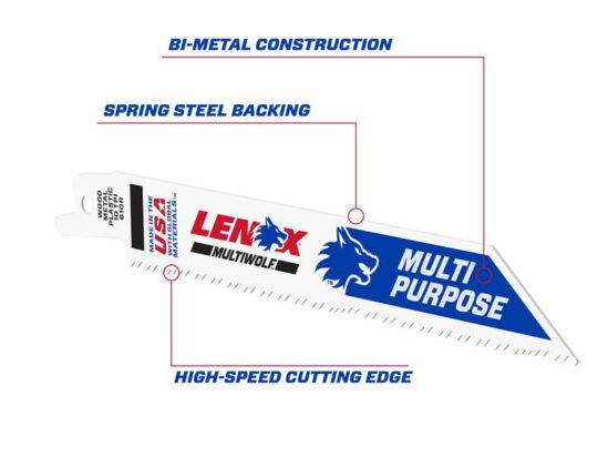 MultiWolf Wave Edge Reciprocating Saw Blade 152 x 19 x 0.9mm 10 TPI (Pack 5) - Image 4