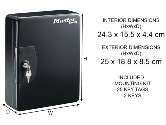 Key Storage Lock Box for 25 Keys - Image 7